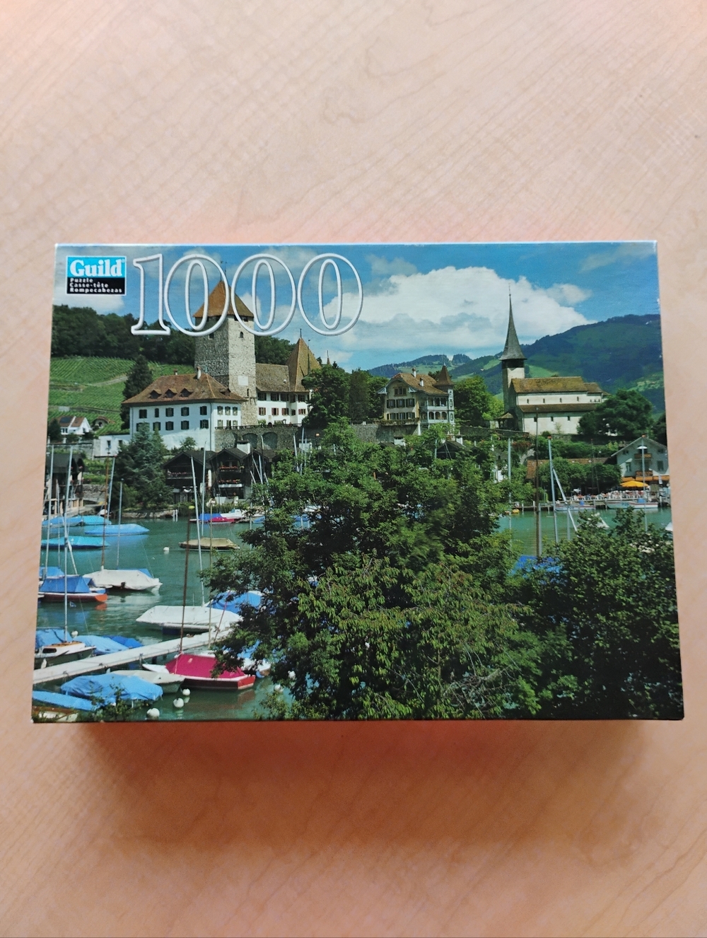 2001 Vintage Guild Hasbro Berner Oberland Switzerland 1000 Piece Puzzle Rare